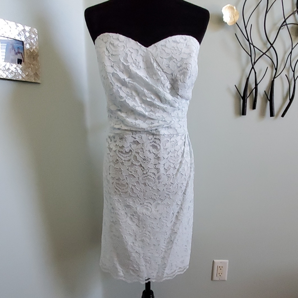 David's Bridal- Perfect short fitted lace dress 20